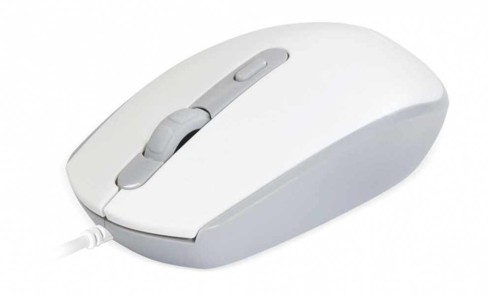 Smartbuy мышь проводная 280 бело-серая, USB, беззвучная