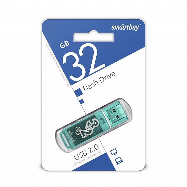 Smartbuy USB 2.0 Flash 32 Gb Glossy (Green)
