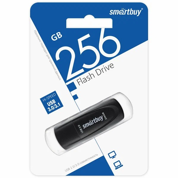 Smartbuy USB 3.1 Flash 256 Gb Scout (Black)