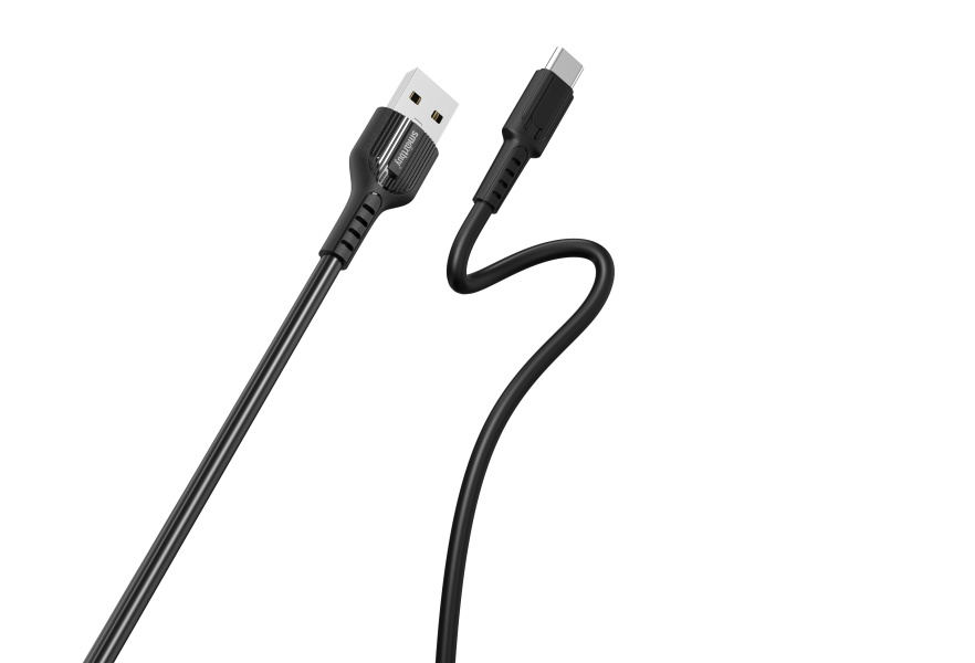 Smartbuy кабель Type-C - USB, 1 м, S33, черный, TPE