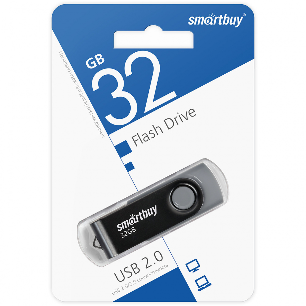 Smartbuy USB 2.0 Flash 32 Gb Twist (Black)
