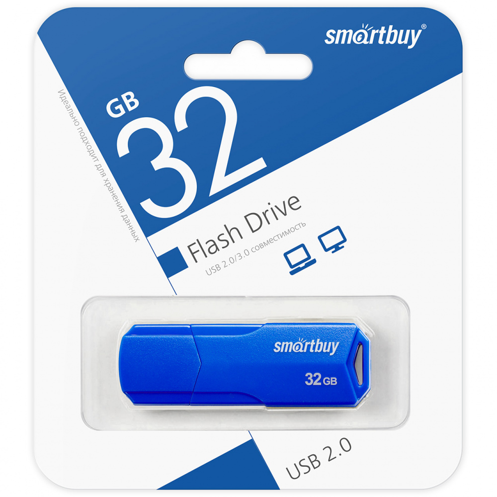 Smartbuy USB 2.0 Flash 32 Gb Clue (Blue)