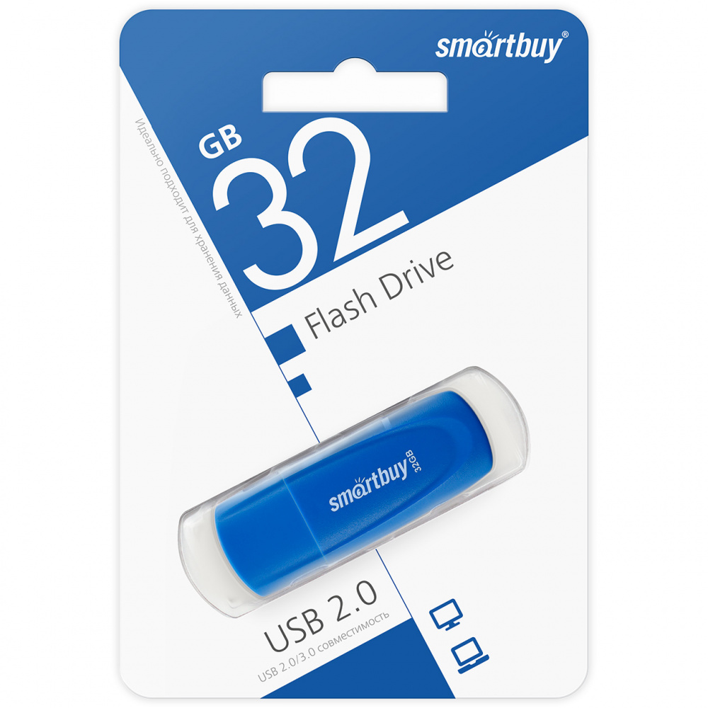 Smartbuy USB 2.0 Flash 32 Gb Scout (Blue)