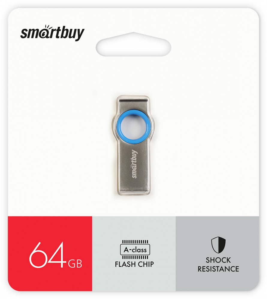 Smartbuy USB 2.0 Flash 64 Gb MC2 Metal (Blue)