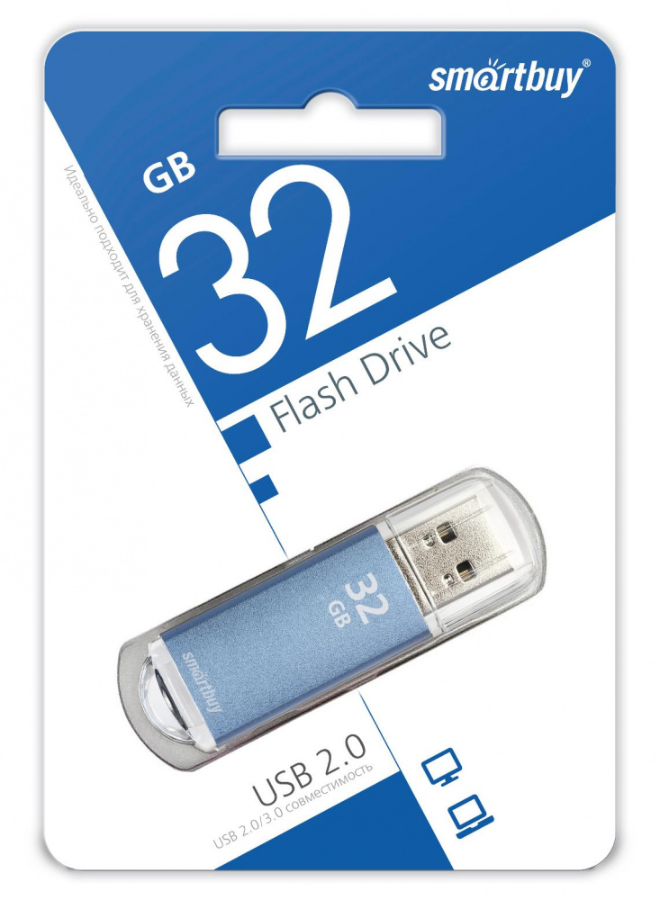 Smartbuy USB 2.0 Flash 32 Gb V-Cut (Blue)