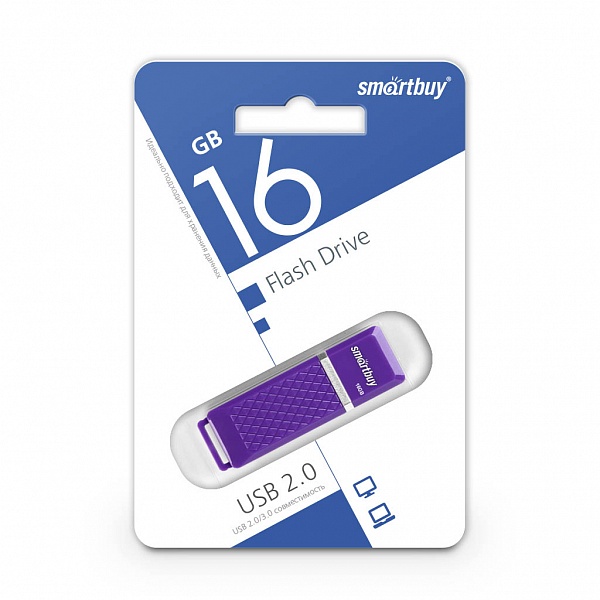 Smartbuy USB 2.0 Flash 16 Gb Quartz (Violet)