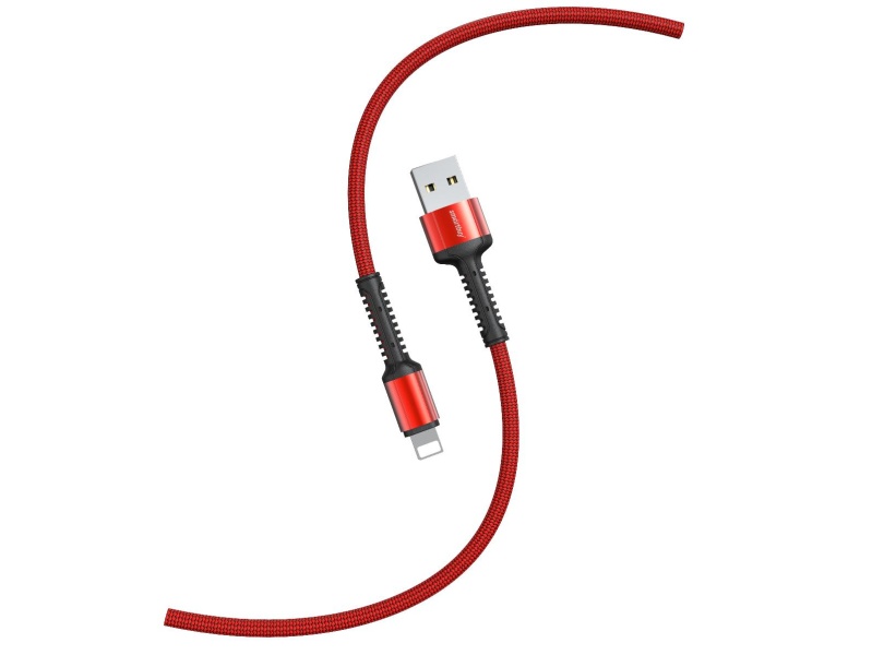 Smartbuy кабель Lightning - USB, 1 м, S26, красный, нейлон