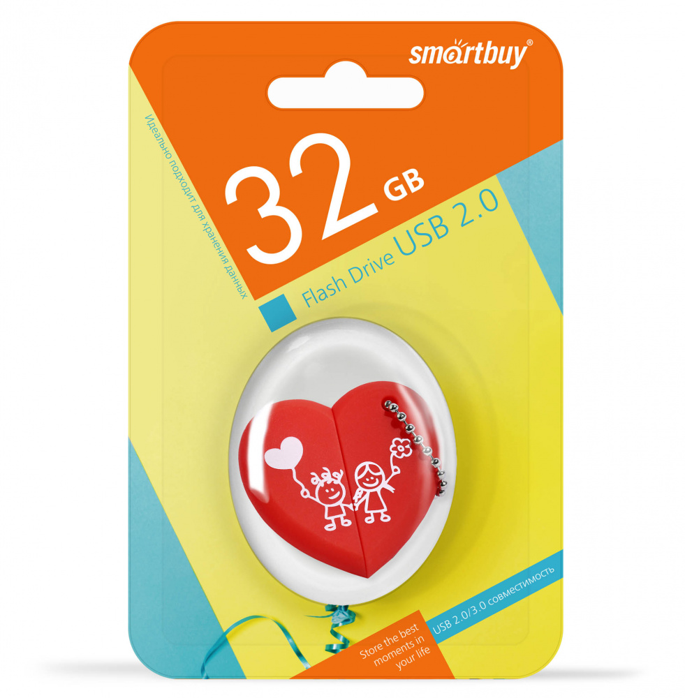 Smartbuy USB 2.0 Flash 32 Gb Wild Series Сердце