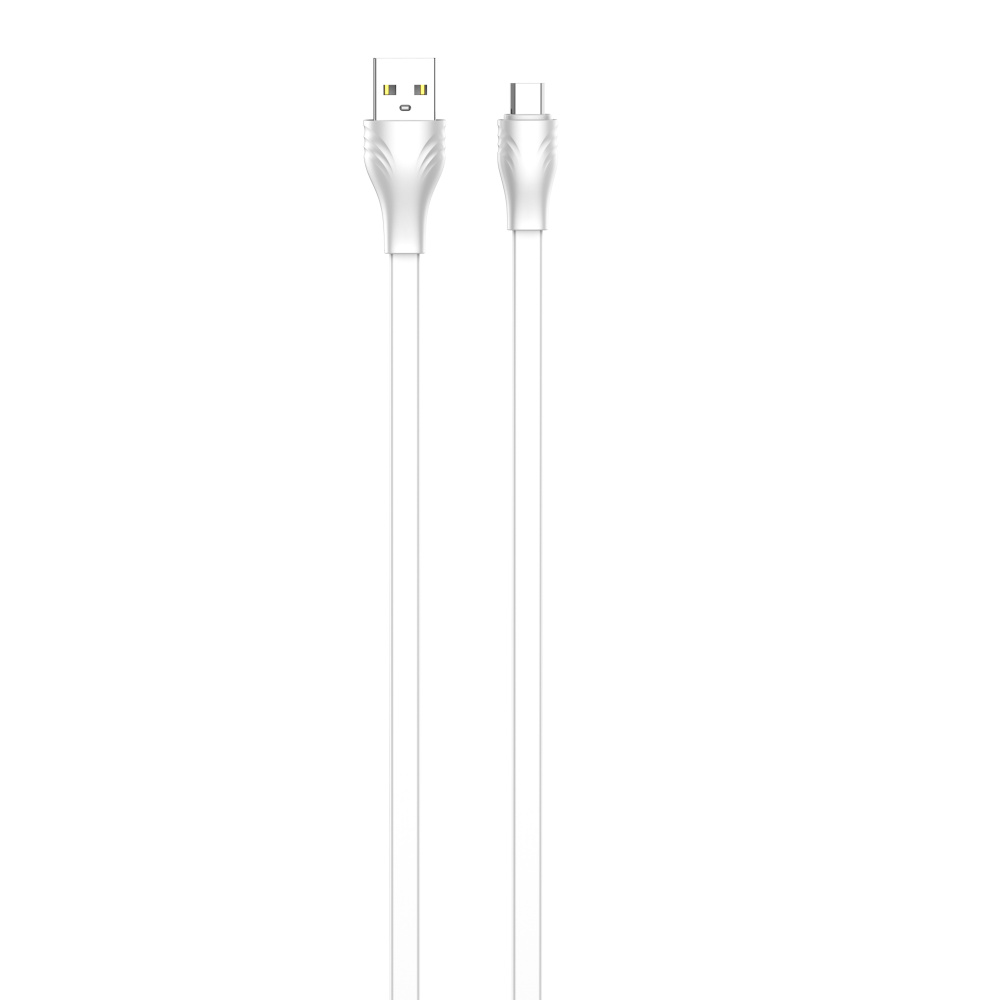 LDNIO кабель micro USB, 3 м, LS553, белый, плоский