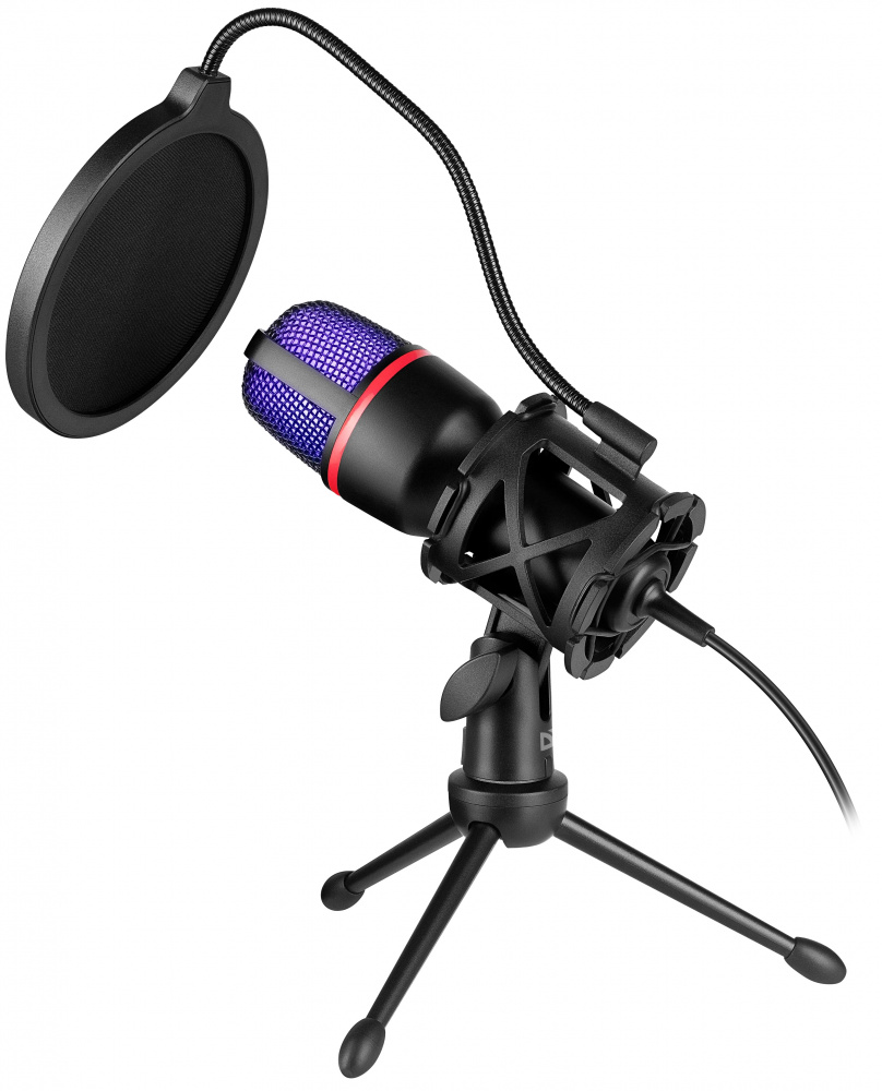 Defender игровой стрим микрофон Forte GMC 300, провод 1.5 м