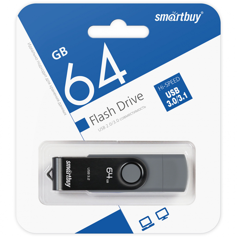 Smartbuy USB 3.1 Flash 64 Gb Twist Dual Type-C/USB