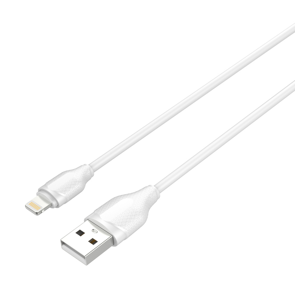 LDNIO кабель Lightning - USB, 2 м, LS372, белый