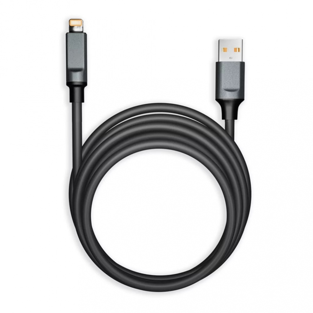 Smartbuy кабель Lightning - USB, 1 м, Bold, черный, TPE, супертолстый