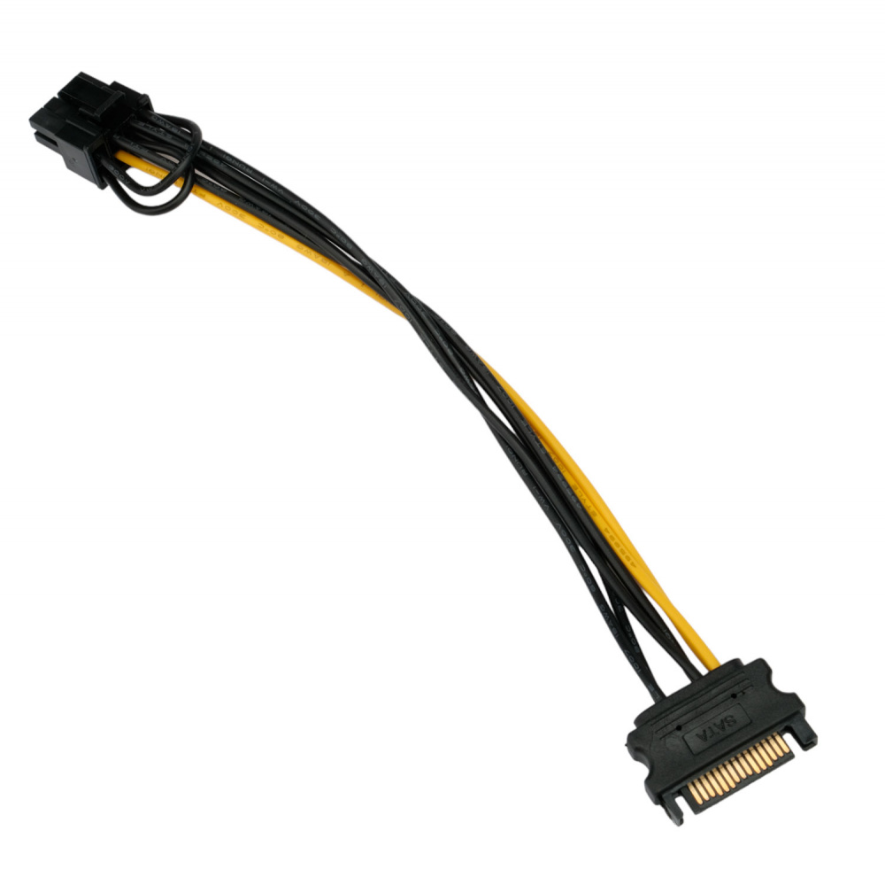 Кабель питания для видеокарт (8 pin), SATA / 8-pin (6+2), Cablexpert (CC-PCIE-SATA-20CM)