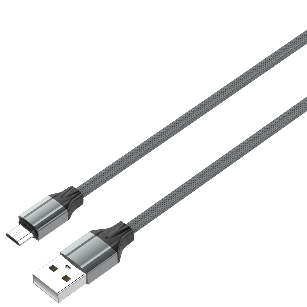 LDNIO кабель micro USB, 1 м, LS441, серый, TPE