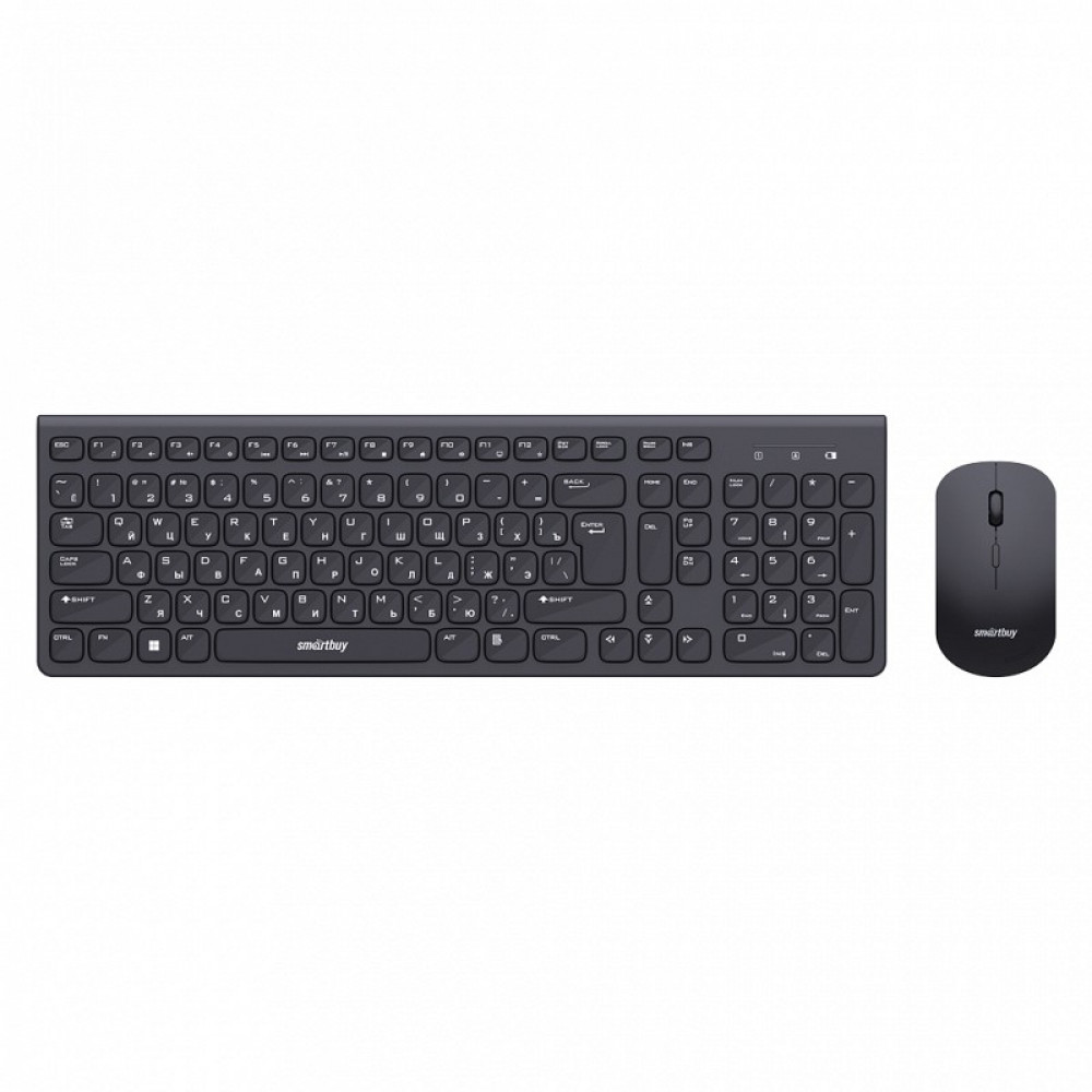 Smartbuy комплект беспроводная клавиатура+мышь 250288AG, черный