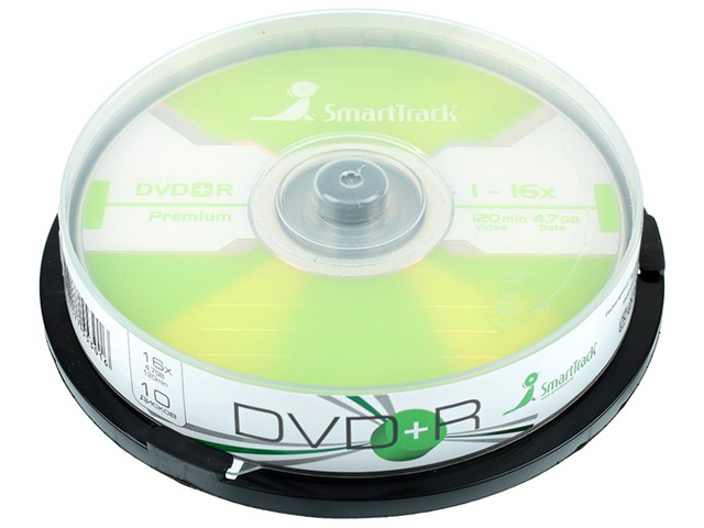 DVD+R SmartTrack (10шт), CakeBox, 4.7Гб, 16x