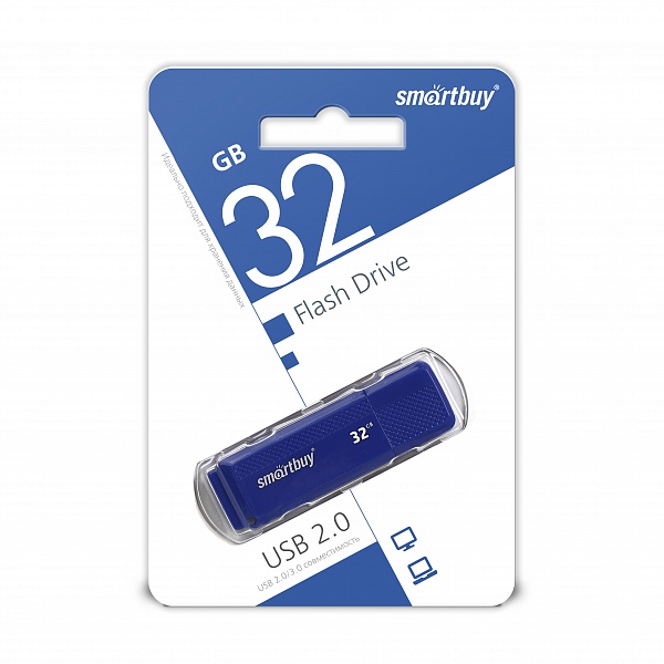 Smartbuy USB 2.0 Flash 32 Gb Dock (Blue)