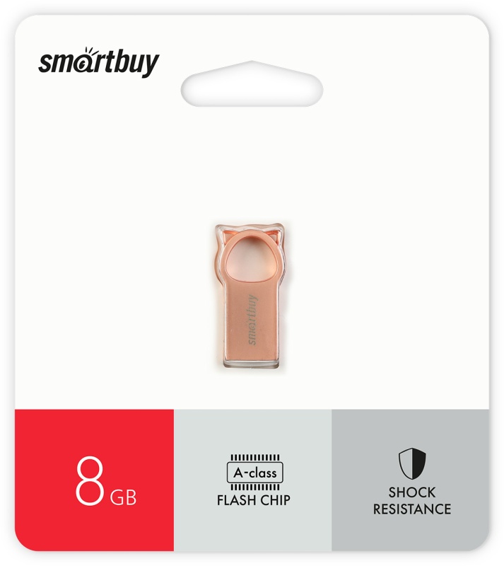 Smartbuy USB 2.0 Flash 8 Gb MC5 Metal Kitty (Pink)