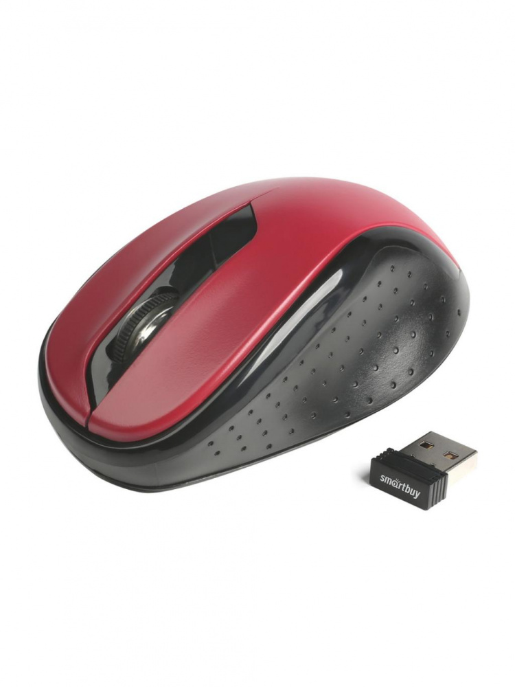 Smartbuy мышь беспроводная 597D-R, Красная, Dual, Bluetooth+USB
