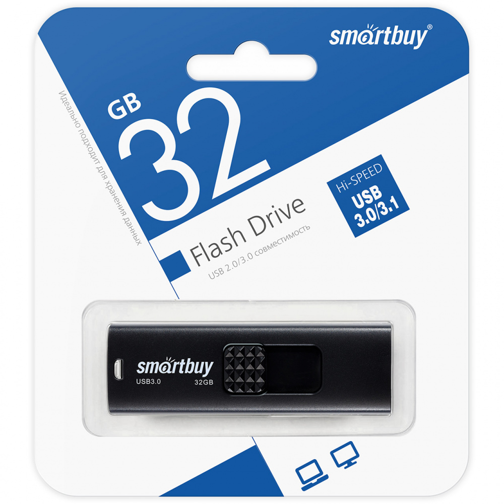 Smartbuy USB 3.1 Flash 32 Gb Fashion (Black)