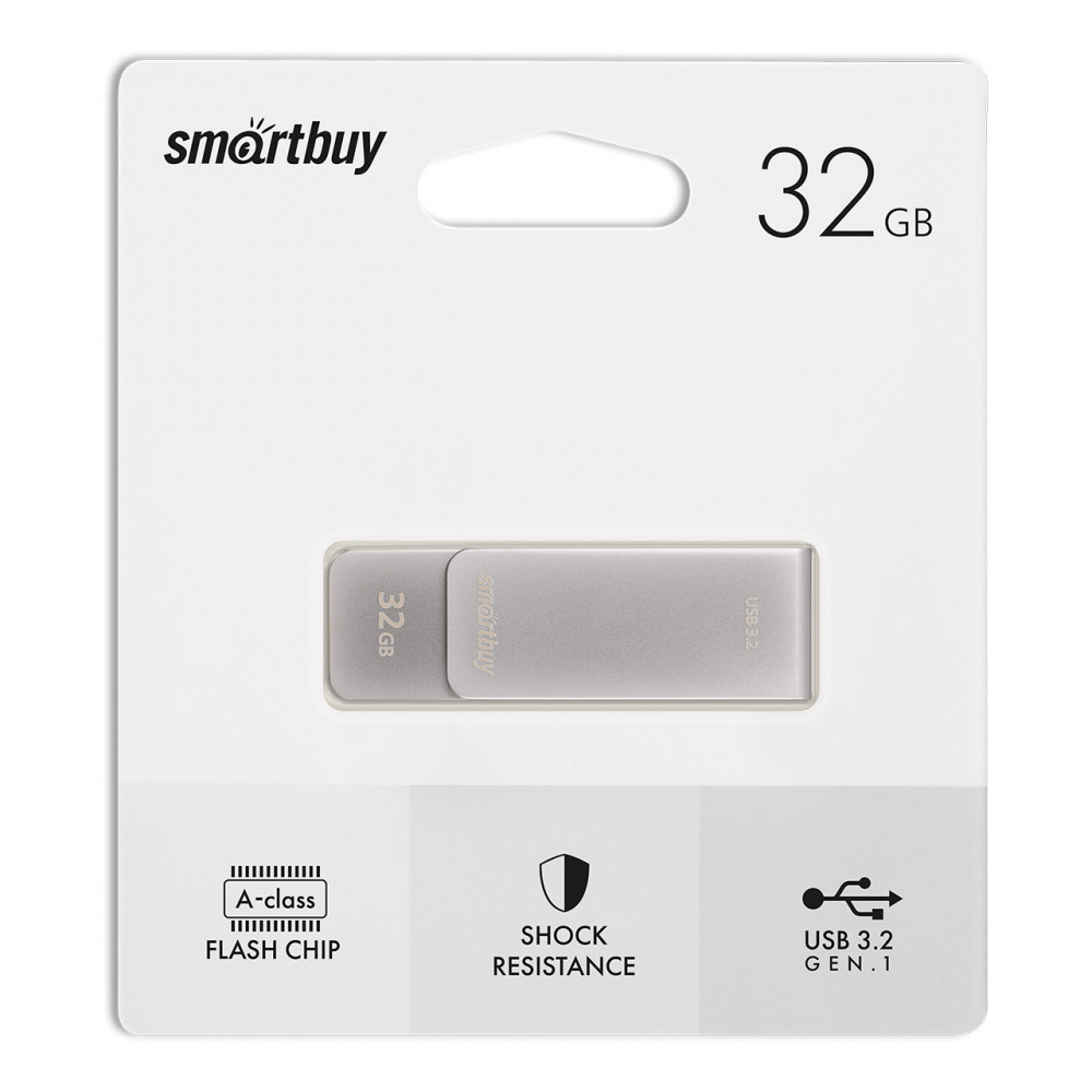 Smartbuy USB 3.2 Flash 32 Gb M1 (Metal Grey)
