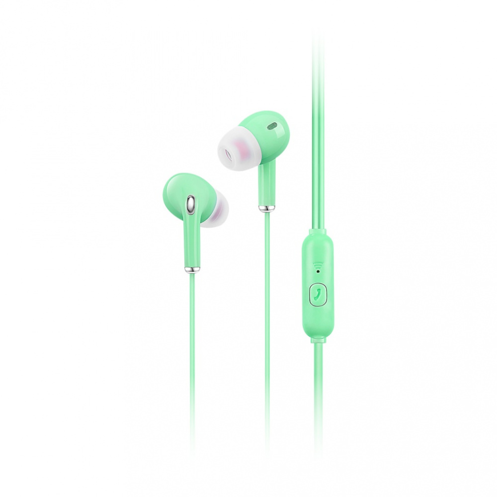 SmartBuy наушники с микрофоном Pro JR, зеленые