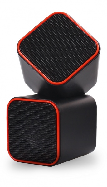 Smartbuy акустическая система 2.0 "CUTE" ,чёрно-оранжевая, 6 Вт