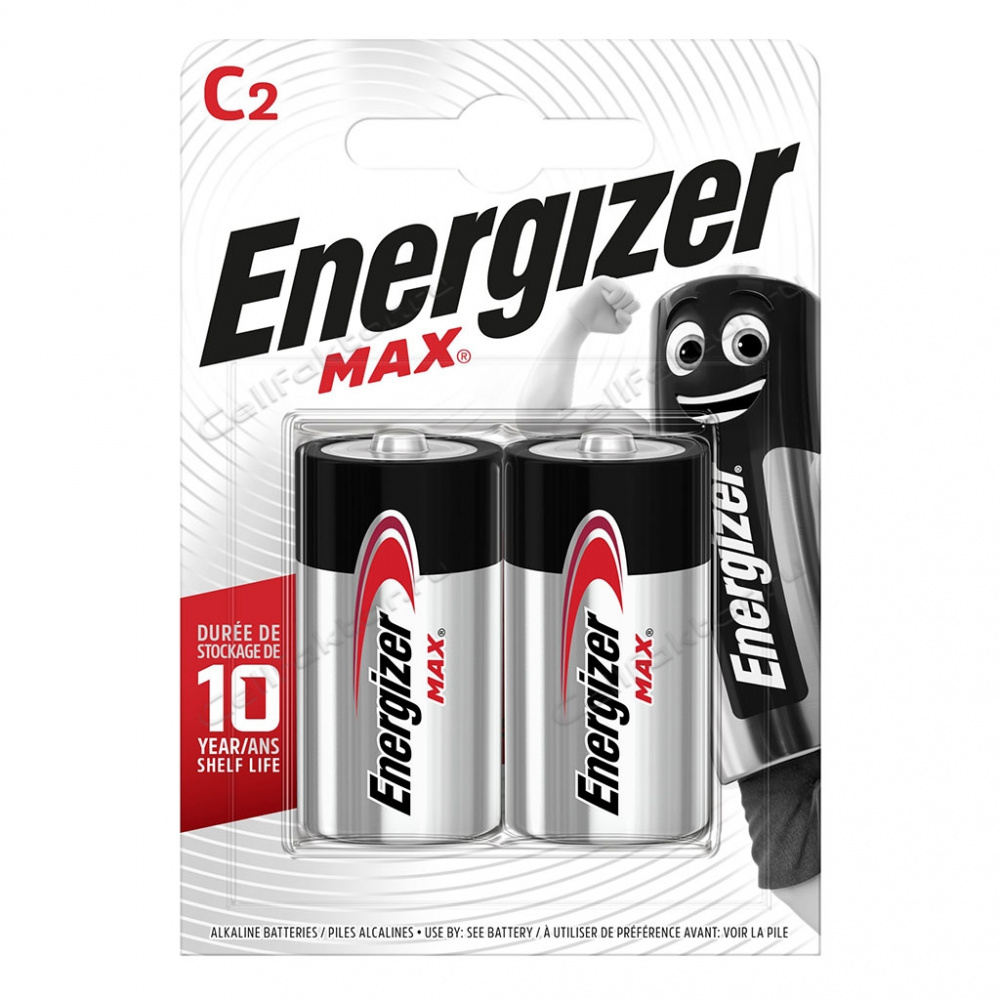 ЭП LR14, Energizer Max, алкалин, блистер, (упаковка 2/12)