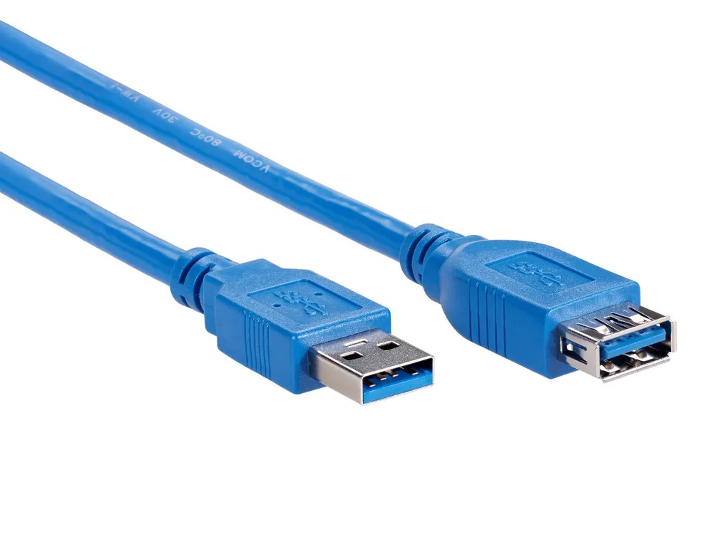 USB 3.0 удлинитель 0.5м, A (вилка) - A (розетка), VCOM