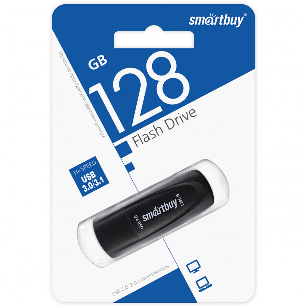 Smartbuy USB 3.1 Flash 128 Gb Scout (Black)
