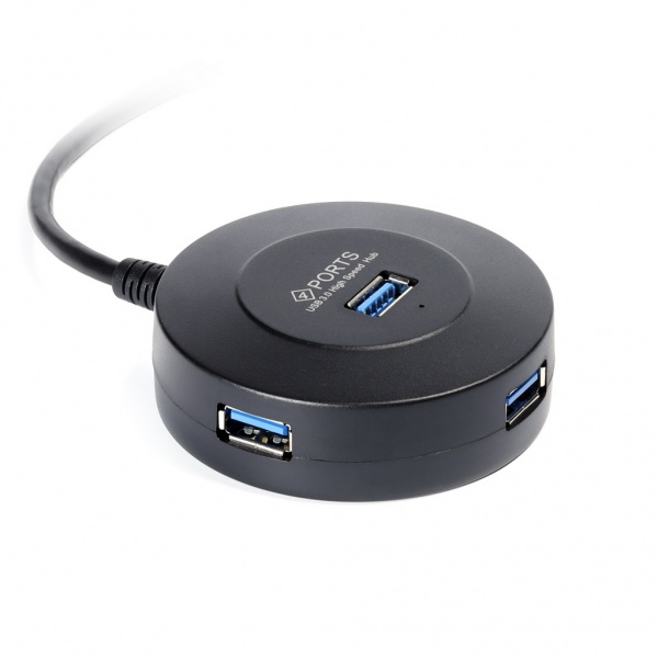 Smartbuy USB-Хаб 3.0, 4 порта (SBHA-7314-B), СуперЭконом, черный