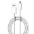 LDNIO кабель micro USB, 2 м, LS902, белый, тканевая оплетка