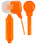 Perfeo наушники с микрофоном HANDY, внутриканальные, оранжевые
