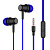 More Choice наушники с микрофоном G36, внутриканальные, темно синие