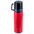 Perfeo термос для напитков с пробкой-кнопкой, кружкой, объем 0,6 л., красный