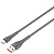 LDNIO кабель Type-C - USB, 1 м, LS671, серый, силикон