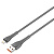 LDNIO кабель Lightning - USB, 1 м, LS671, серый, силикон