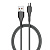 LDNIO кабель micro USB, 1 м, LS851, серый, тканевая оплетка