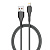 LDNIO кабель Lightning - USB, 1 м, LS851, серый, тканевая оплетка