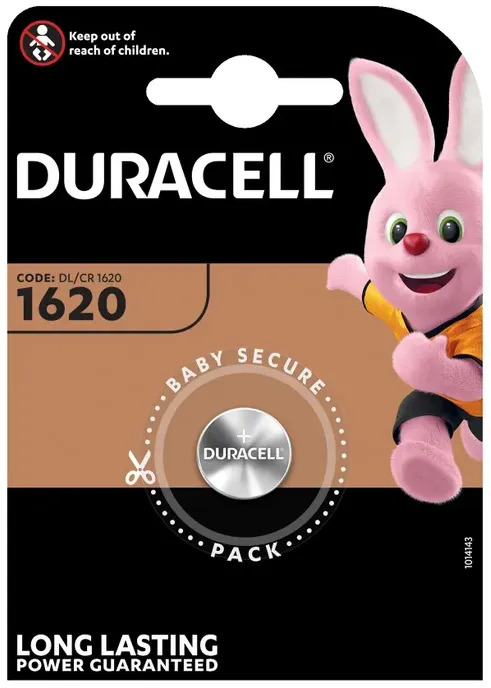 ЭП CR1620 Duracell, блистер (упаковка 1/10)