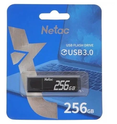 Netac USB 3.0 Flash 256 Gb U351 (Черный)