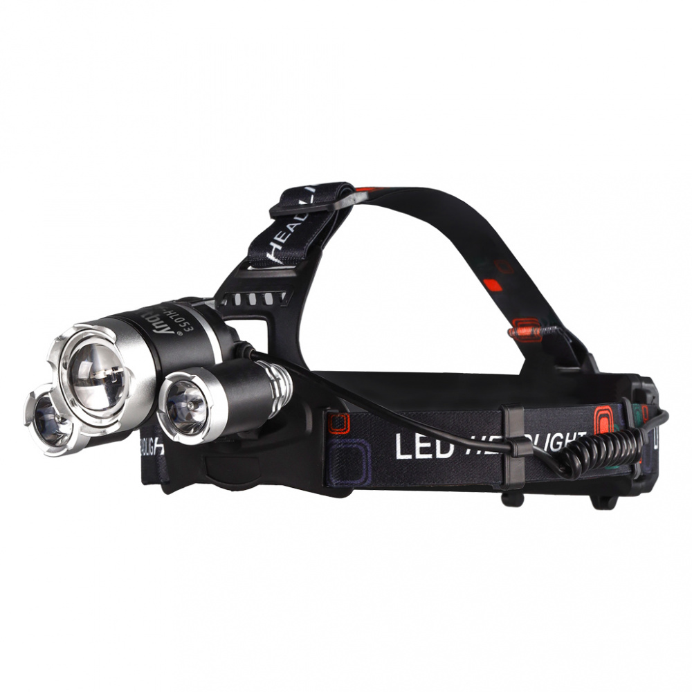 Smartbuy аккумуляторный налобный фонарь (SBF-HL053), T6+2XPE LED, налобный ремень, 1300 lm, 18650 
