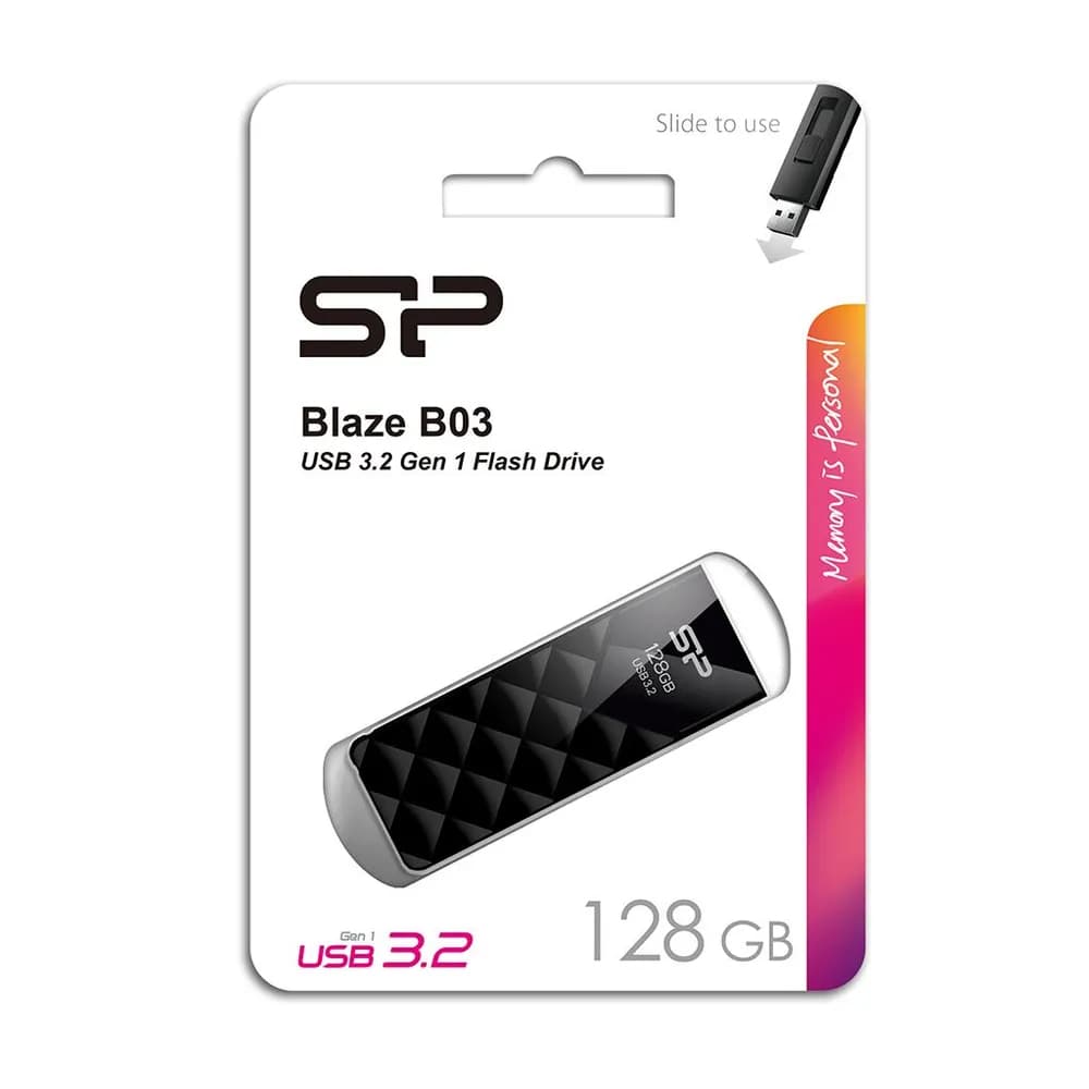 Silicon Power USB 3.2 Flash 128 Gb Blaze B03 (Black)