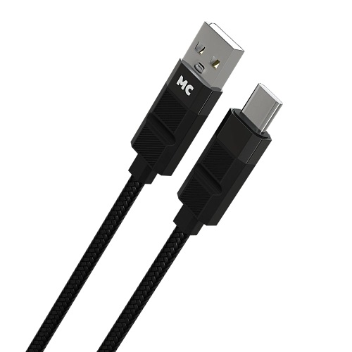 More Choice кабель Type-C - USB, 2 м, K87a, 3А, черный, нейлон