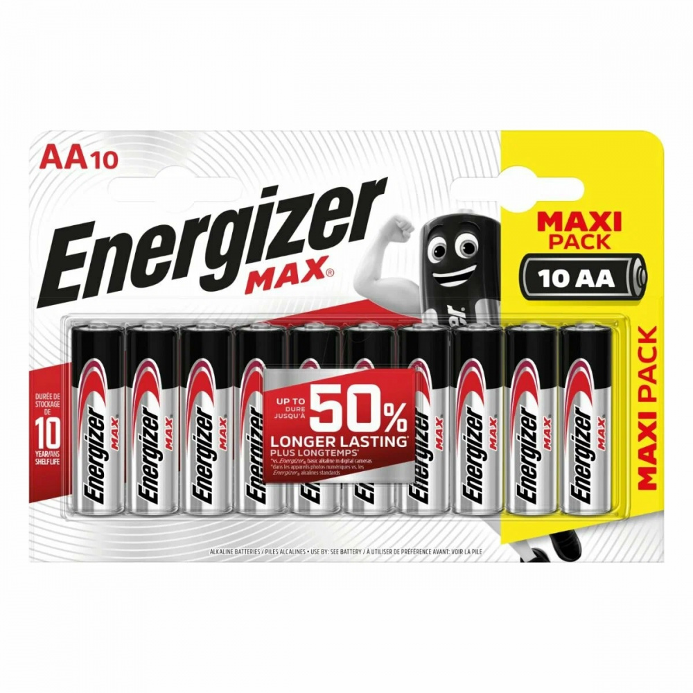 ЭП AAA (LR03), Energizer Max, алкалин, блистер, (упаковка 10/120)