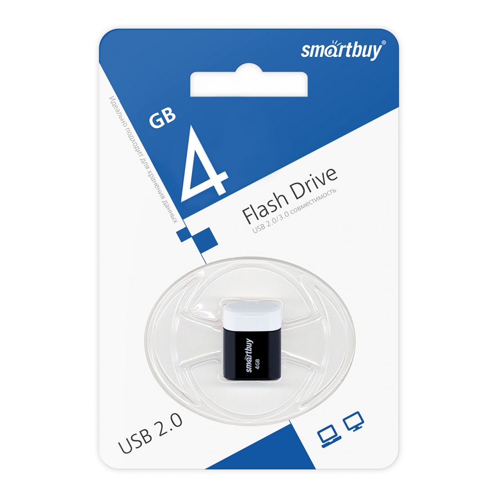 Smartbuy USB 2.0 Flash 4 Gb Lara (Black)