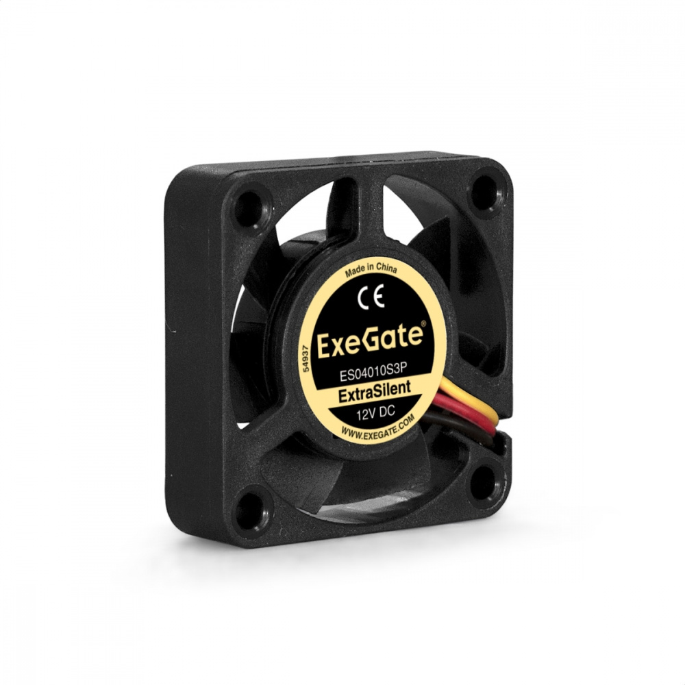 ExeGate вентилятор 40x40x10 мм,12В DC, ES04010S3P, ExtraSilent