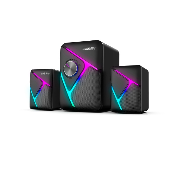 Smartbuy акустическая система 2.1 "S2", черная, 12 Вт