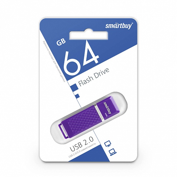 Smartbuy USB 2.0 Flash 64 Gb Quartz (Violet)